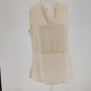 Cream sleeveless top by J.Jill (M)
